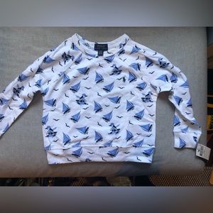 polo sweatshirt with cute sailboat design